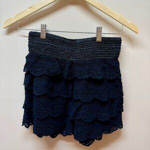 Black lace boutique skort